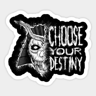 Mortal Kombat - CHOOSE YOUR DESTINY (white) Sticker